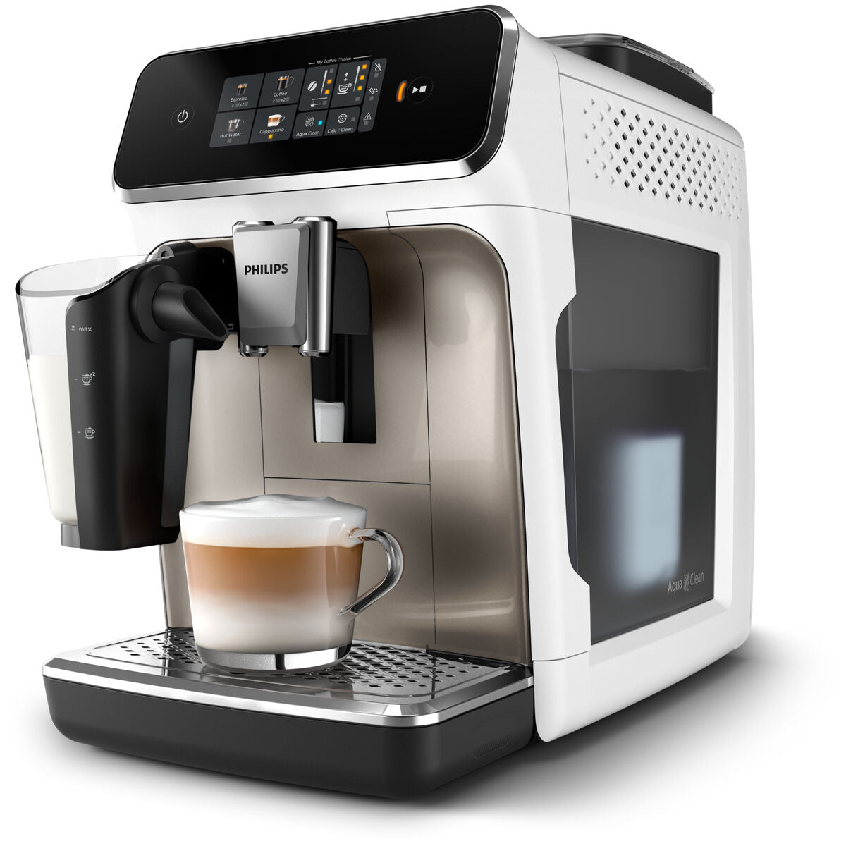 Philips EP2333/40 Kaffeevollautomat (LatteGo, 1,8 L), Weiß/Chrom
