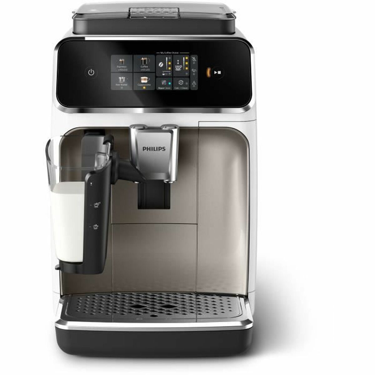 Philips EP2333/40 Kaffeevollautomat (LatteGo, 1,8 L), Weiß/Chrom