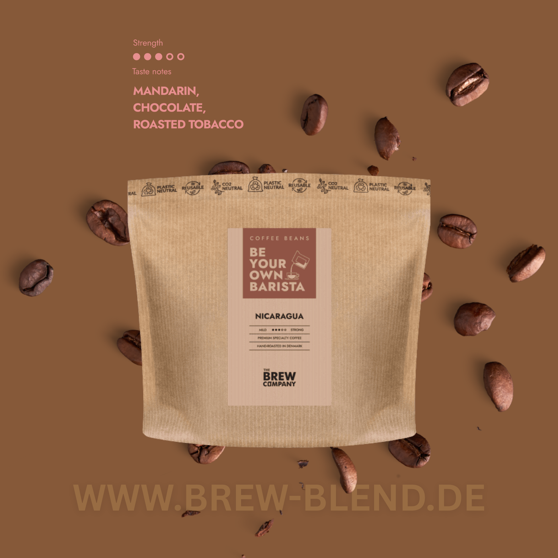 NICARAGUA KAFFEEBOHNEN GANZE BOHNE