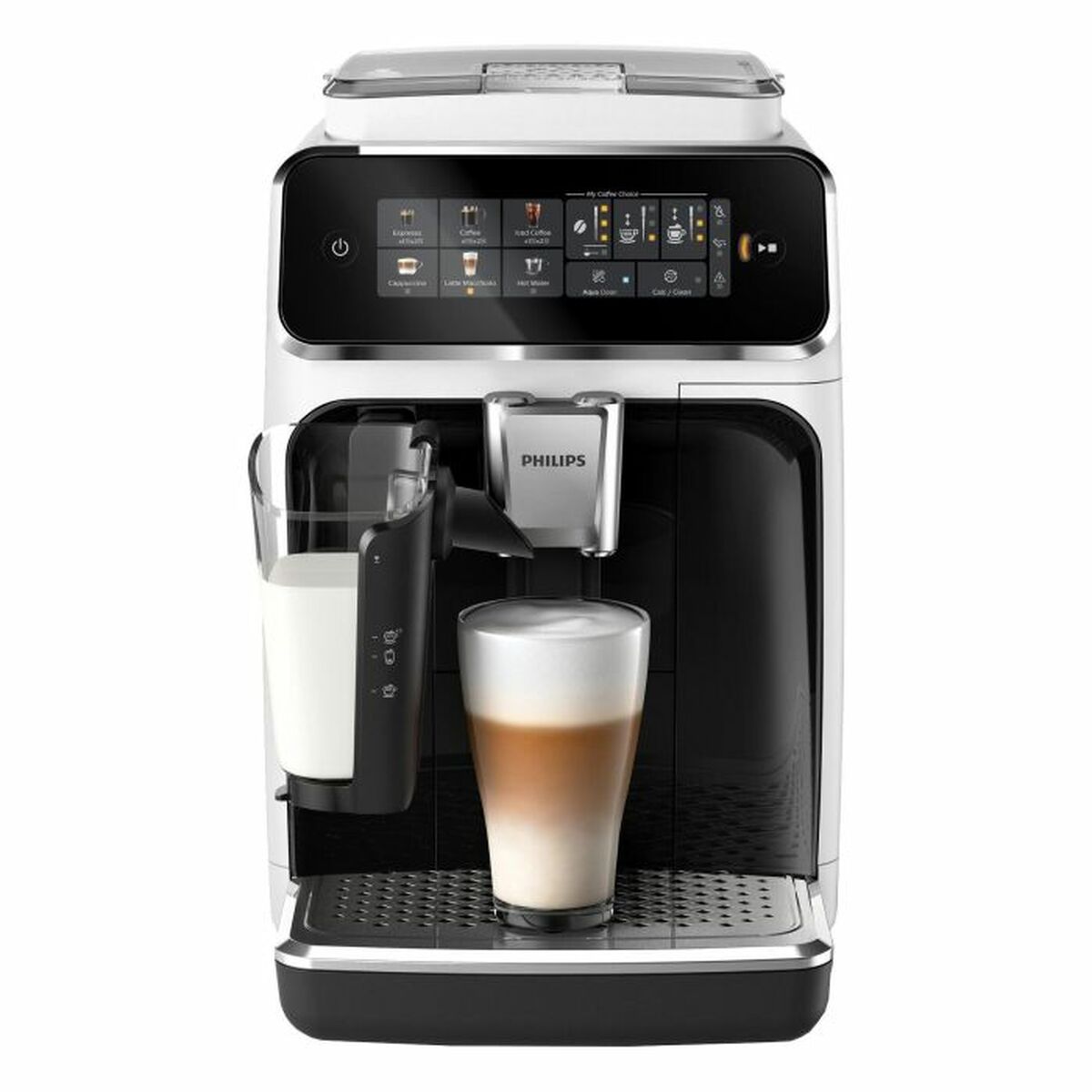 Philips EP3343/50 Kaffeevollautomat (LatteGo, 1,8 L), Weiß/Schwarz