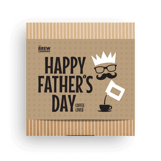 Kaffeeset Muttertag Geschenkverpackung Happy Father's Day mit Kaffeetasse und Brille-Motiv