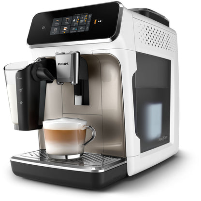 Philips EP2333/40 Kaffeevollautomat (LatteGo, 1,8 L), Weiß/Chrom