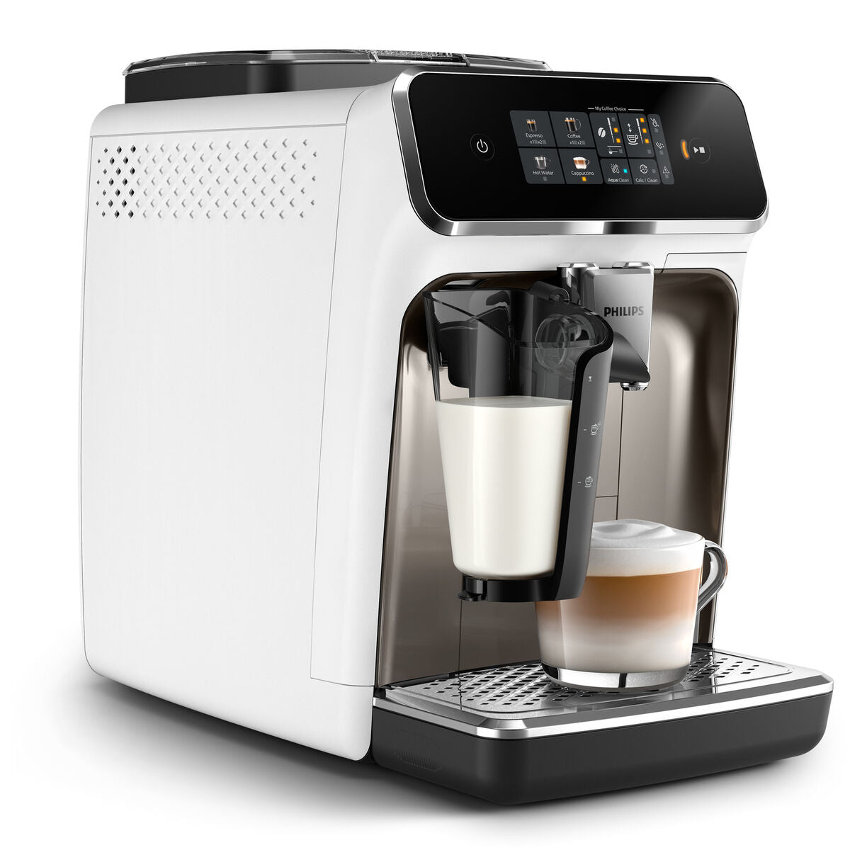 Philips EP2333/40 Kaffeevollautomat (LatteGo, 1,8 L), Weiß/Chrom