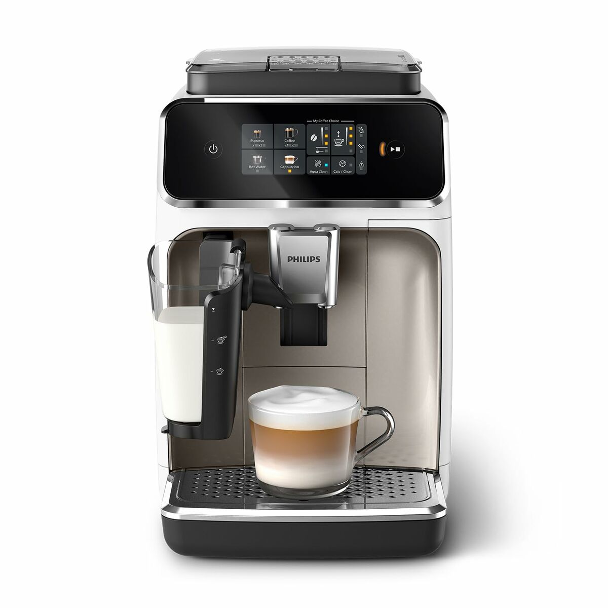 Philips EP2333/40 Kaffeevollautomat (LatteGo, 1,8 L), Weiß/Chrom