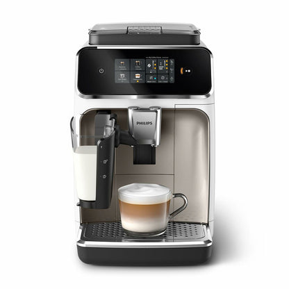 Philips EP2333/40 Kaffeevollautomat (LatteGo, 1,8 L), Weiß/Chrom