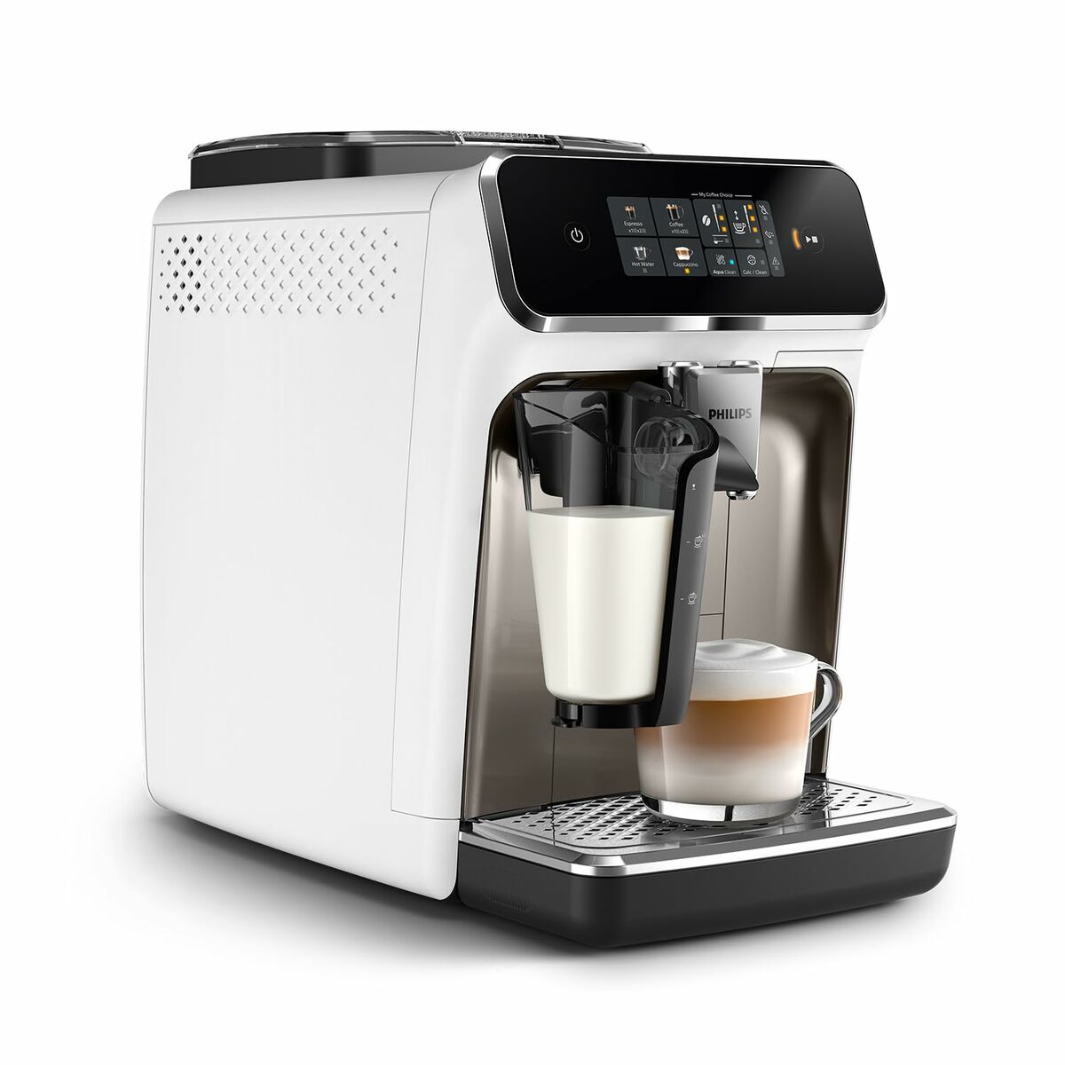 Philips EP2333/40 Kaffeevollautomat (LatteGo, 1,8 L), Weiß/Chrom