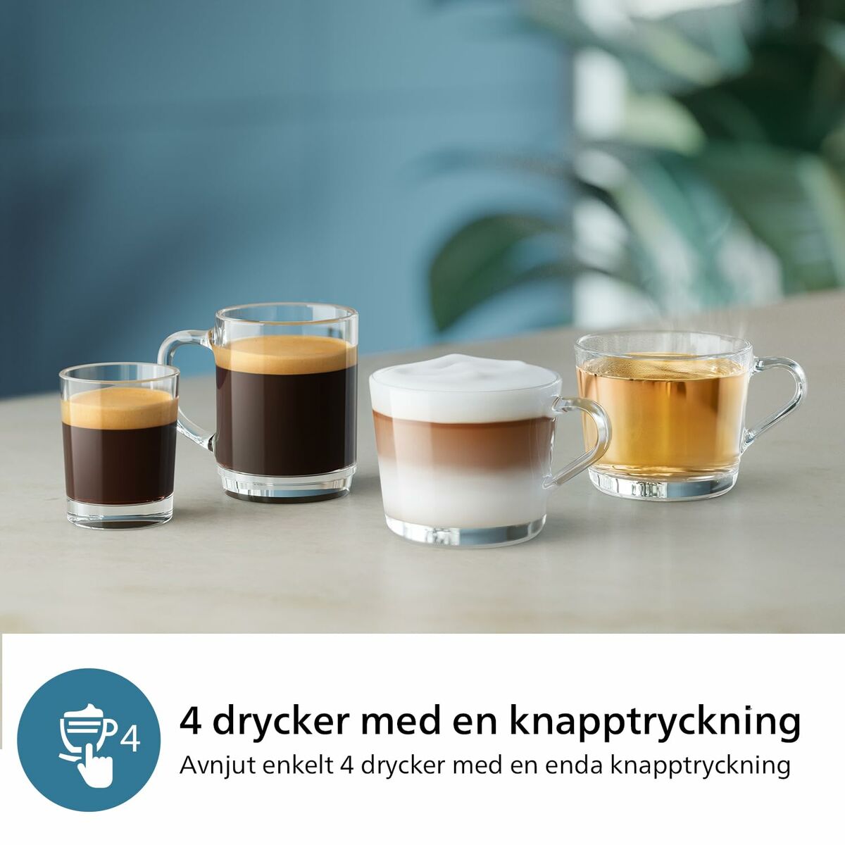 Philips EP2333/40 Kaffeevollautomat (LatteGo, 1,8 L), Weiß/Chrom