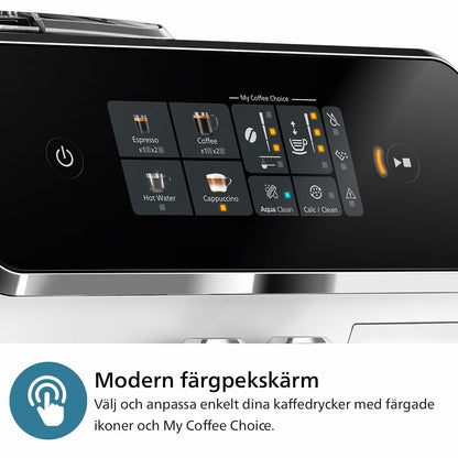 Philips EP2333/40 Kaffeevollautomat (LatteGo, 1,8 L), Weiß/Chrom