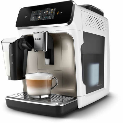 Philips EP2333/40 Kaffeevollautomat (LatteGo, 1,8 L), Weiß/Chrom