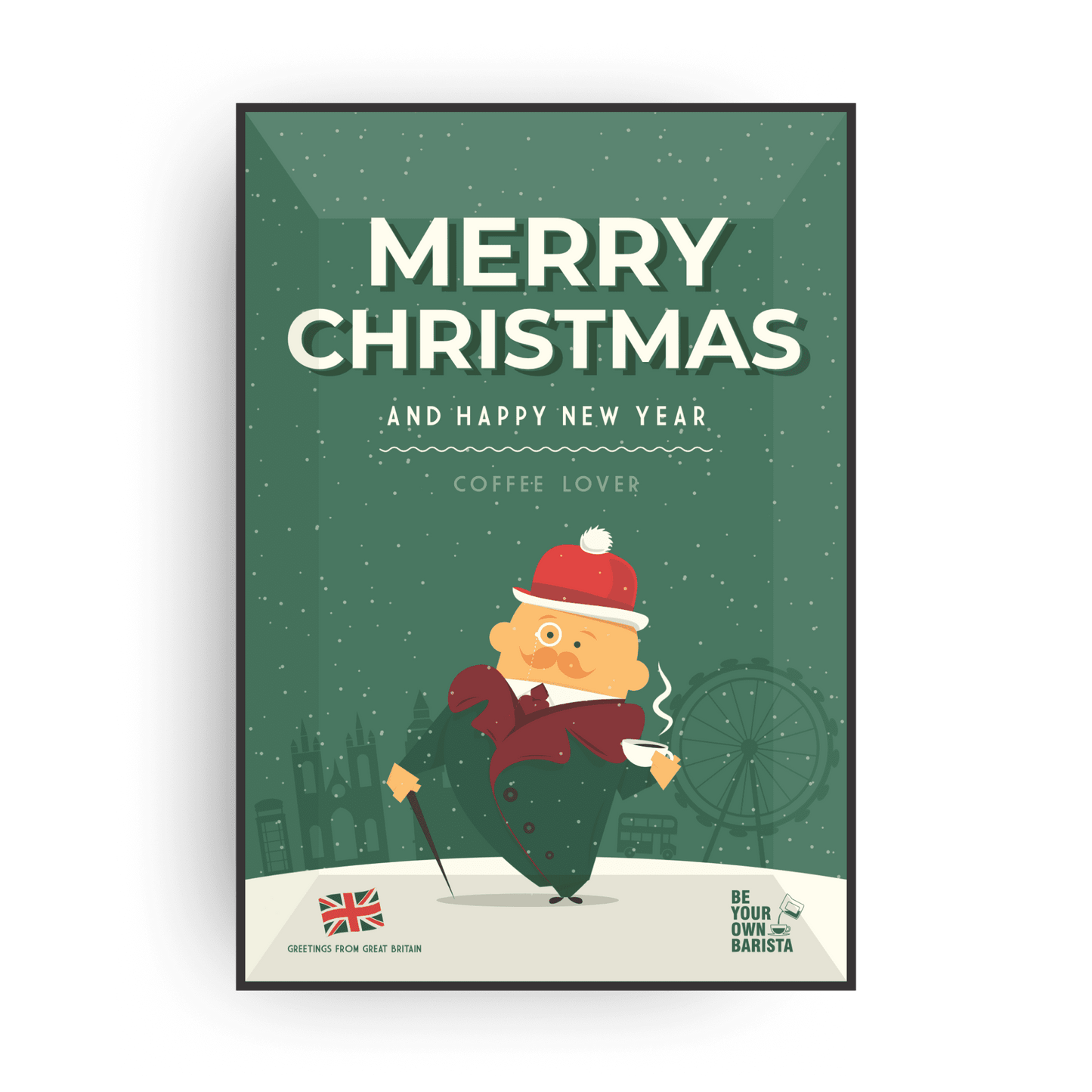 MERRY CHRISTMAS SPECIALTY COFFEE & TEA CARDS-12