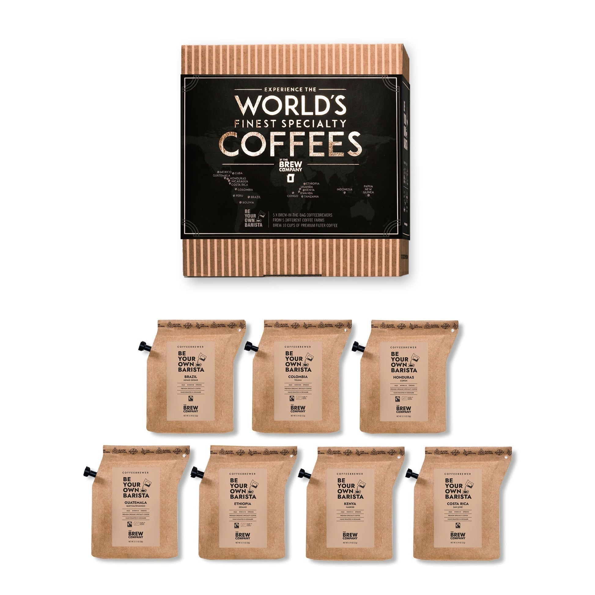 Premium Arabica specialty coffee hand-roasted in single packs
